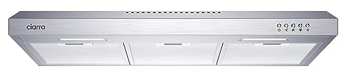 CIARRA Ductless Range Hood 30 inch Under Cabinet Hood Vent for Kitchen Ducted and Ductless Convertible CAS75918A