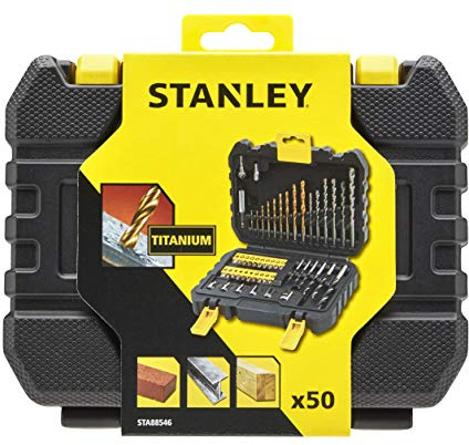 STANLEY 50-Pieces Drilling And Driving Accessory Bit Set, Black/Yellow - STA88546-XJ