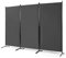 Multigot 3-Panel Room Divider, Folding Wall Privacy Screen Protector, Movable Partition Privacy Separator for Living Room, Bedroom, Office, Garden and Balcony (Grey)