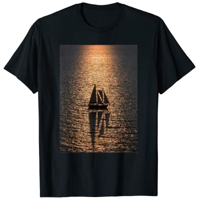 Zweimaster Segelboot unter Segeln, Kapitän Skipper Segel T-Shirt