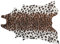 Alfombra de Piel de Vaca marrón Blanco 130 x 170 cm motas Moderno rústico Bogong