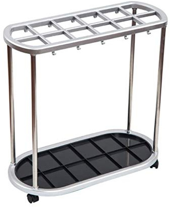 SENNIAN Umbrella Rack,Umbrella Barrel,Umbrella Base,Umbrella Storage Rack Metal Rain Gear Storage Holder Hanging 12 Holes：11 × 22 × 21.7Cm 24 Hole Size: 28 × 69.5 × 70,12
