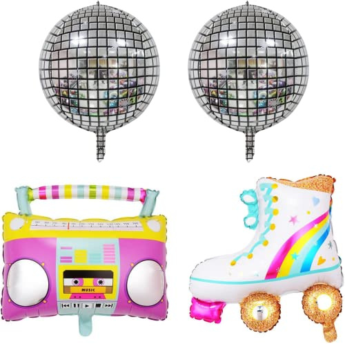 DIWULI Retro Ballon-Set - 80er 90er 2000er Party-Deko