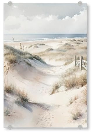 artboxONE Acrylglasbild 150x100 cm Reise/Strand und Meer Weiches Küsten-C - Bild küste küste Meer