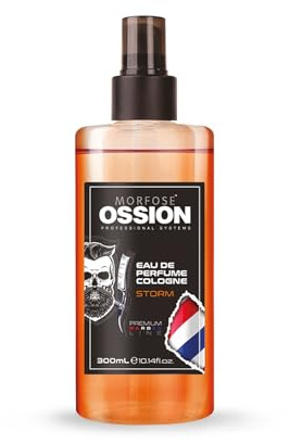 Morfose OSSION After Shave Cologne/Parfüm 300ml – Cologne – Beruhigend, erfrischend, langanhaltender Herrenduft – Aftershave & Duftwasser in 1 – (Duft: Storm)