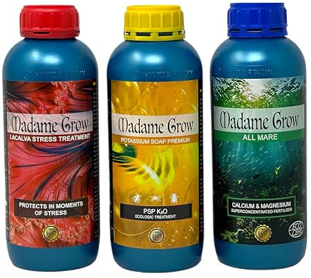Madame Grow - Nutrition Avancée, Engrais Hydroponique - Améliore le Rendement et la Floraison - Kit Afgani 3 x 1 L
