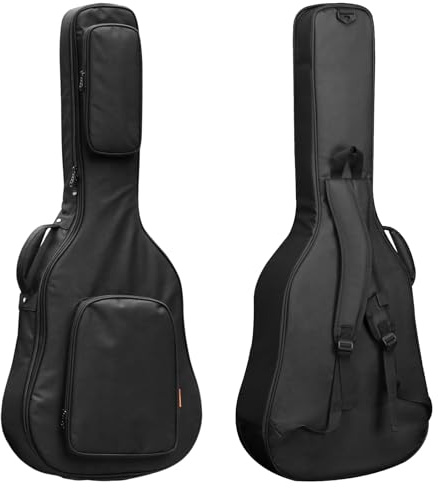 Suchoow Guitar Bag Acoustic Guitar Bag Waterproof Guitar Case 41 inch Guitar Gig Bag with 2 Pockets