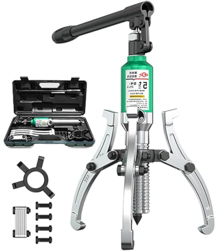 Kit estrattore idraulico per ingranaggi pesanti, capacità 5 ~ 20 tonnellate, separatore mozzo cuscinetto a 2 o 3 ganasce per riparazioni meccaniche e mozzi – Estrattore idraulico per uso intensivo