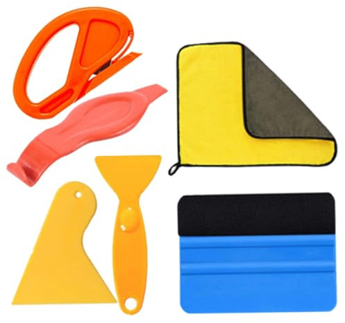 SEWOART Kit Herramientas Empapelar Alisador Raspador Escobilla Film Ventana Aplicar Papel