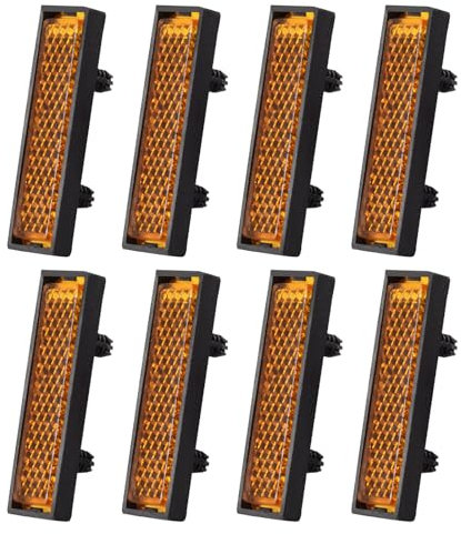 Psdndeww 8 Stück Fahrradpedal-Reflektoren, Fußpedal-Reflektoren, Fahrräder, Pedalreflektor, Nacht, Radfahren, reflektierende Warnung