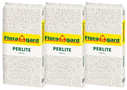 Floragard Perlite - Aération Optimale du Sol pour Une Croissance Végétale Saine - 3x5 litres
