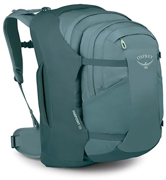Osprey Farpoint Herren-Reiserucksack, 55L, Cascade Blue-Torrent Blue