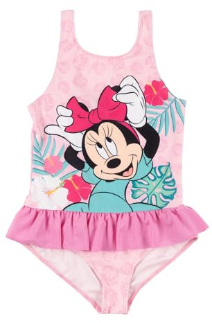 United Labels Disney Mimmi Pigg baddräkt för flickor med volanger, rosa, baddräkt för barn, badkläder