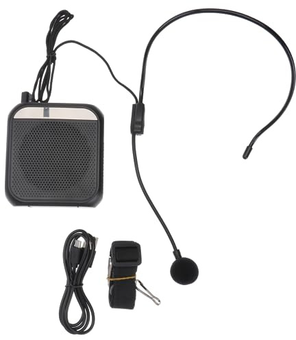 POPETPOP Amplificador de Voz Portátil Altavoz Ligero de ABS con Micrófono Ajustable y Batería 2200mah para Profesores y Cantantes en Reuniones y Enseñanza