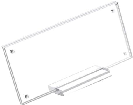 Klar akryl sedelhållare papper pengar display ram valuta biljett skyddande fodral kontanter