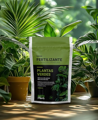 MOIPLANTS Fertilizante para PLANTAS VERDES 750grs Nutrición a medida, crecimiento espectacular.
