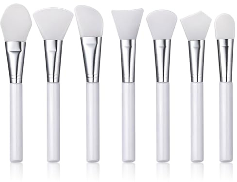 7 PCS Silicone Face Mask Applicator Face Mask Brush Applicator Faces Spatula Multiple Brush Heads for Mud, Clay, Body Lotion, Bb Cream