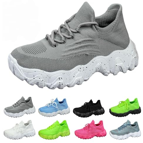 Slip on träningsskor kvinnor sjuksköterskor för kvinnor ortopediska skor nät andas halkfria ortopediska sneakers slip-on tennis promenader löpning sneakers med fotvalvstöd mjuka bekväma träningsskor
