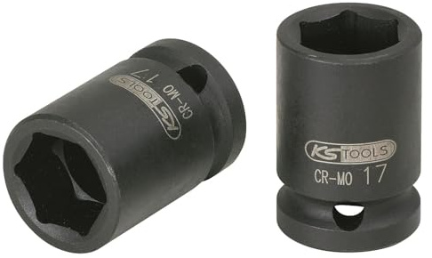 KS Tools 515.0049 1/2 Sechskant-Kraft-Stecknuss, kurz, 15/16''