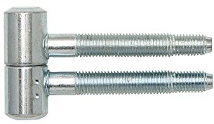 SECOTEC Türband zweiteilig für Holz-Türstöcke; 16 mm; verzinkt; Tür-Scharnier; Aufschraubbänder; 2 Stück