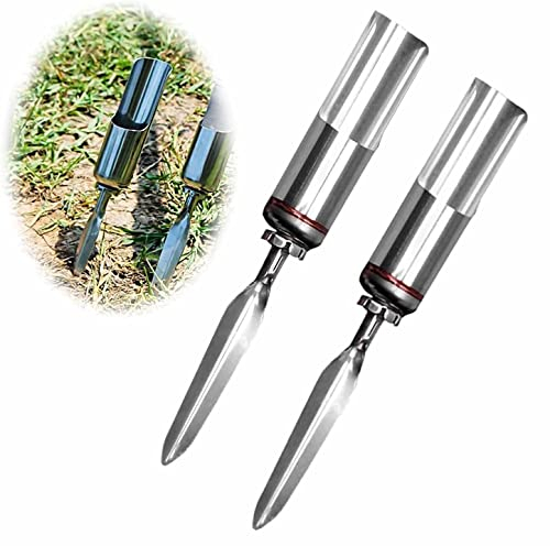 Voarge 2 Stück Universal zusammenklappbare Angelrutenhalter aus Edelstahl, Angelrute Haltewinkel Halter Edelstahl Rutenhalter Ground Support Ständer – abnehmbar und tragbar