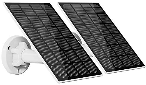 revolt Solarpanel Kamera: 2er-Set Universal-Solarpanel für Akku-IP-Kameras, 3W, IP65 (für Überwachungskamera, Mini, Panel)