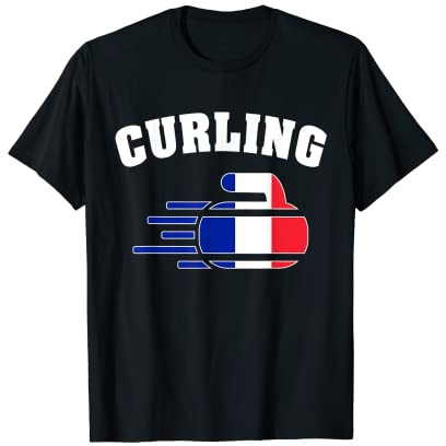 France Curling Rock Sport Fans French Curlers Sports d'hiver T-Shirt