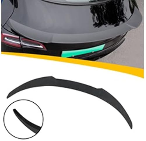 AUTO-STYLE Heckspoiler kompatibel mit Tesla Model 3 2017- 'Aero M4' (Glänzend Schwarz ABS)