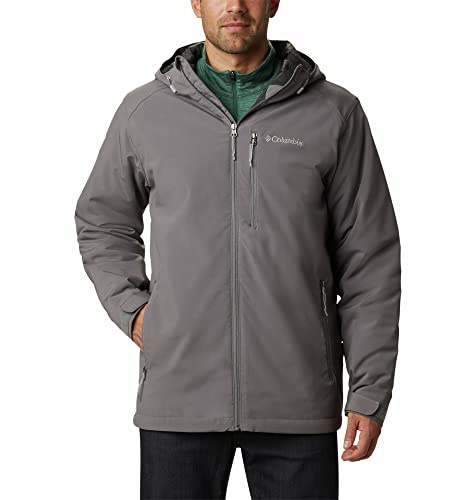Columbia Gate Racer Softshell-jacka för män, Stadsgrå, M