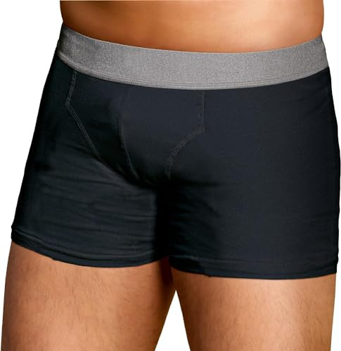 TENA Men - Caleçon de Protection Lavable Homme - Pour les Fuites Urinaires Légères - Coupe Classique - Noir - XL