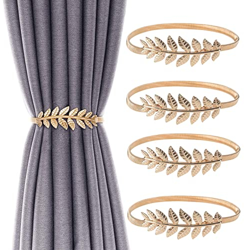 HDKAJL Raffhalter für Gardinen, 4 Stück Alloy Vorhang Raffhalter Vorhang Clip Gardinenhalter Vorhanghalter für Gardinen, Raffhalter für Zuhause Schlafzimmer Kinderzimmer Hotel Dekorative