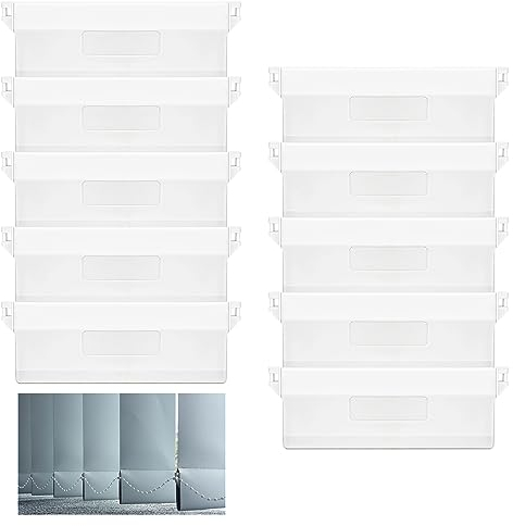 Lamellenvorhang Beschwerungsplatten 10 Stück Lamellenvorhang Ersatzteile Zubehör 127mm Gewichte für Vertikaljalousie Vorhang für Vorhang Tür Fenster Zubehör