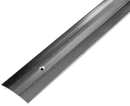 Carpet Door Bar Threshold Cover Strip Transition Trim For Laminate Underlay Carpet Flooring or Doorway Aluminum Plate Adjustable Carpet to Laminate Strip Silver