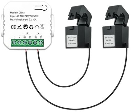 ZigBee Contatore di energia intelligente Sistema solare fotovoltaico Produzione di energia Consumo Misuratore di monitoraggio bidirezionale Controllo APP per cellulare Monitor di potenza con CT
