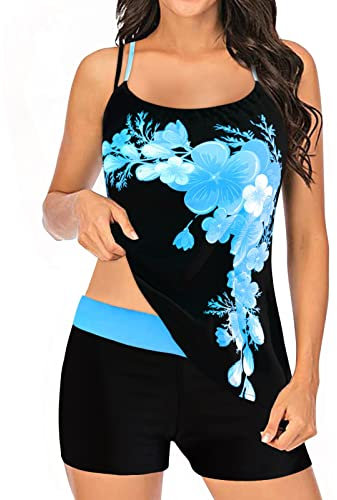 Sommerkleid Damen Beachvolleyball Hosen Teenager mädchen Zweiteiler Damen Shapewear bauchweg stark formend one Piece Figur Bikinihose blau Bikini mit Badeshorts Set Bikini mit Shapin