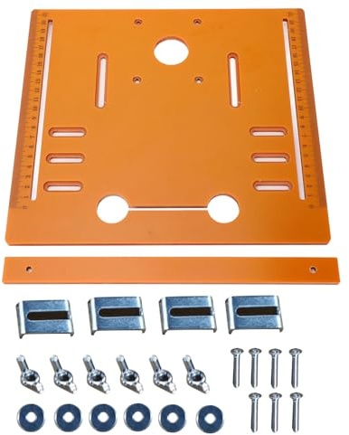 Kit de Plaque de Base pour Machine de Découpe Universelle, Guide de Scie Circulaire, 28x25cm, 5mm D'épaisseur pour Travail du Bois