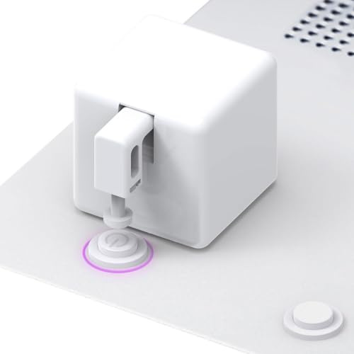 Xiixuuj Pulsador de botón de Interruptor Inteligente, Pulsador de botón de Interruptor Inteligente BOT - Fingerbot inalámbrico para Interruptor basculante - Interruptor de luz automático,