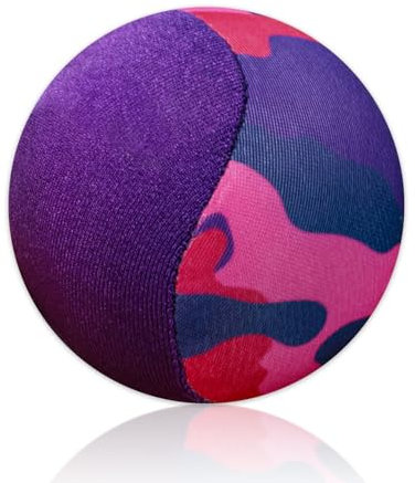 Alederways Beach Toys Water Bouncing Ball, Water Pool Skip Ball, Swimming Pools Toys, Outdoor Sand Sports Games Toy for Kids and Adults(Purple + Camouflage 1Pcs)