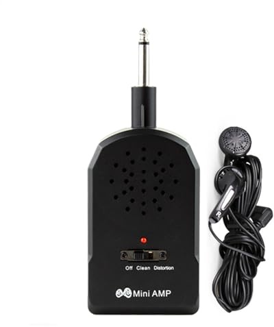 Amplificatore per chitarra elettrica – Amplificatore wireless per chitarra elettrica, per esercitazioni personali con basso integrato, 4 effetti per casa, esibizioni, scuola