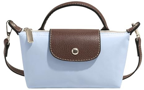 Generisch Mini Umhängetasche in Farbblockoptik für Damen, Small Crossbody Bag,Quadratische Klein Handtasche in Volltonfarbe mit Verstellbarem Riemen, Schultertasche