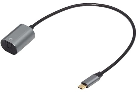cablecc Cavo audio ottico da USB-C a SPDIF, da USB-C maschio a Toslink femmina, cavo audio ottico digitale per laptop e desktop, 20 cm
