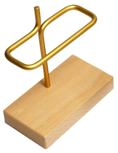 FUANA Porta carta filtro caffè in legno con supporto in noce e alluminio, porta oggetti per casa, ufficio, bar o hotel, accessori beige bianco e marrone scuro
