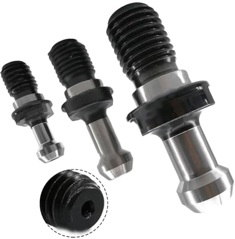 Opatiny Lot de 10 boutons de rétention de goujon pour porte-outils CNC CAT40, angle de 45°, acier 40CR anti-fissure, compatible avec le liquide de refroidissement de broche HAAS Mills