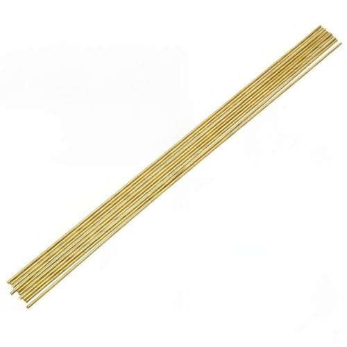 NiuLumea Brass Welding Rods 1.6 mm x 250 mm, 20 pcs, Brazing Copper Iron Steel Cast Iron, Low Temperature Welding Wire Oxygen-Acetylene and Carbon Welding