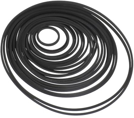 jojofuny Elastic Rubber Drive Belt for Cassette Machine Repair with High Elasticity and Fit for Belt-driven Recorder, Suitable for Dvd Drive and Record Player Replacement