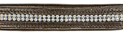 HKM Diamond Lederhalfter Braun One Size Warmblut