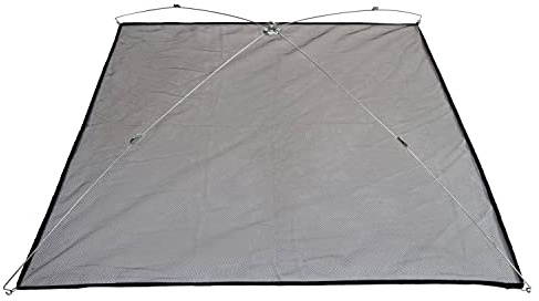 Angel Domäne Köderfischsenke 125x125cm – Inklusive Netz mit Fluchtschutz – Stabiles Metallgestänge klappbar – Komfort-Maß für Köderfische – Kompaktes Transportmaß – Robust