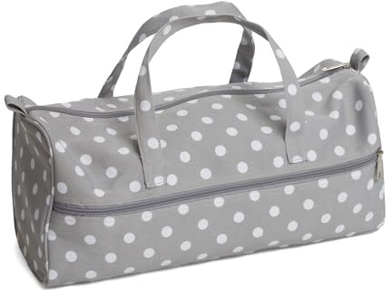 Hobby Gift Sewing Machine Bag Stricktasche, Baumwollmischung, Grau, 16 x 43 x 19cm, Grauer Fleck