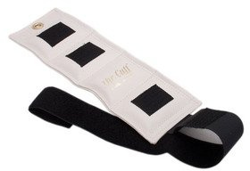 Cando The Deluxe Cuff Individual Weight - 2 lb White for upper & lower body exercises
