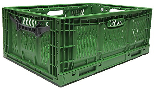 Obstkiste und Gemüsekiste, Klappkiste, stapelbar, Größe 60x40x23cm Eurobehälter Klappbehälter Klappbox Stapelbox faltbar stabil für Gewerbe Industrie und Privat